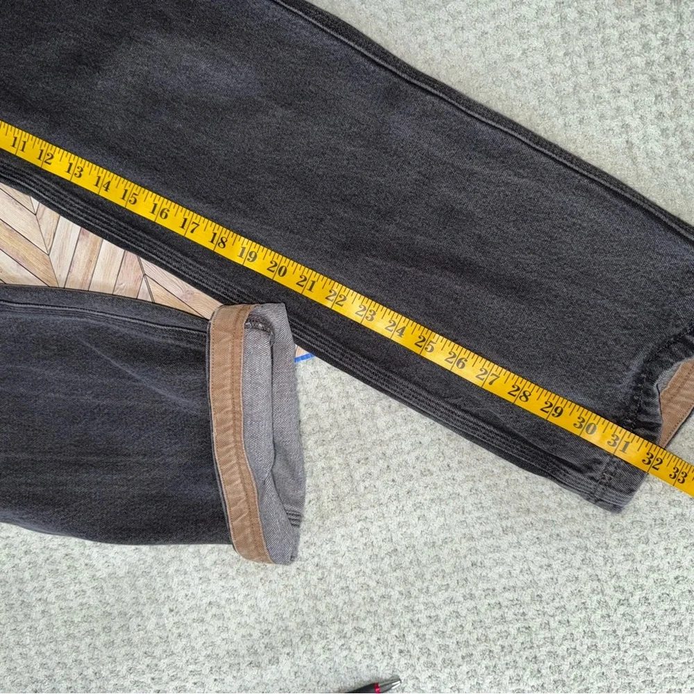 Duluth Trading Co Flex Relaxed Fit Black Cotton Jeans 5 Pocket 33x34 Casual Fall